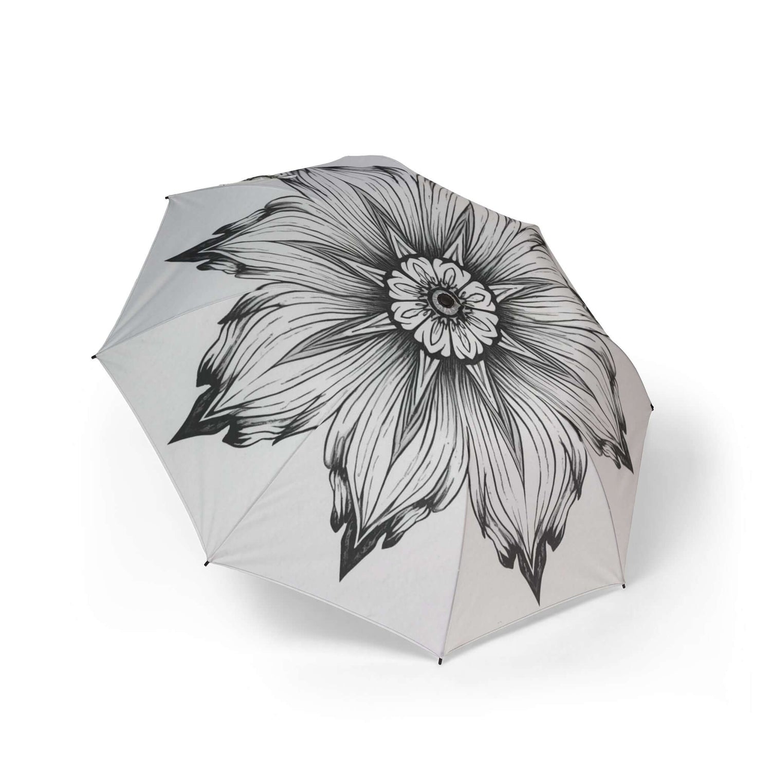 Stilvoller Regenschirm mit Blumenmuster, faltbare Regenbekleidung, perfektes Geschenk - Design-Familientruhe