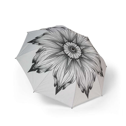 Stilvoller Regenschirm mit Blumenmuster, faltbare Regenbekleidung, perfektes Geschenk - Design-Familientruhe