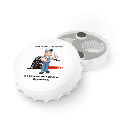 Flaschenöffner – Geschenk für Automechaniker Ein Flaschenöffner, der nicht nur praktisch ist, sondern auch perfekt zum Beruf und Hobby passt. Mit seinem Automechaniker-Design wird er zum originellen Geschenk für alle Schrauber und Werkstatt-Fans.  Design: