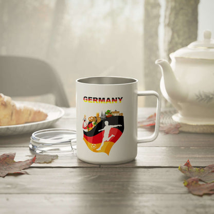 Details für Isolierter Reisebecher Deutsche Flagge 