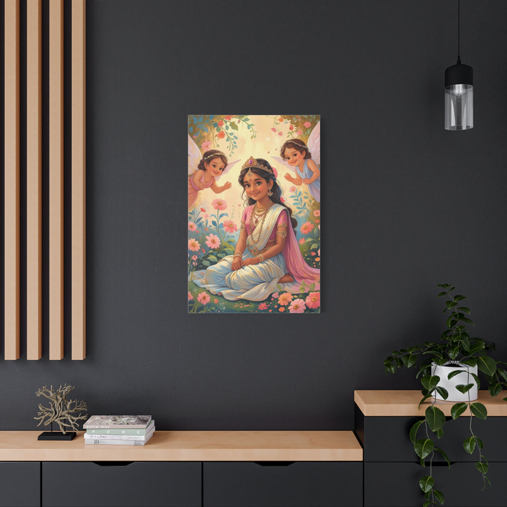 Göttinnen-Kunst auf Leinwand, spirituelle Wanddekoration, Feenprinzessin-Kunstwerk über der Anrichte