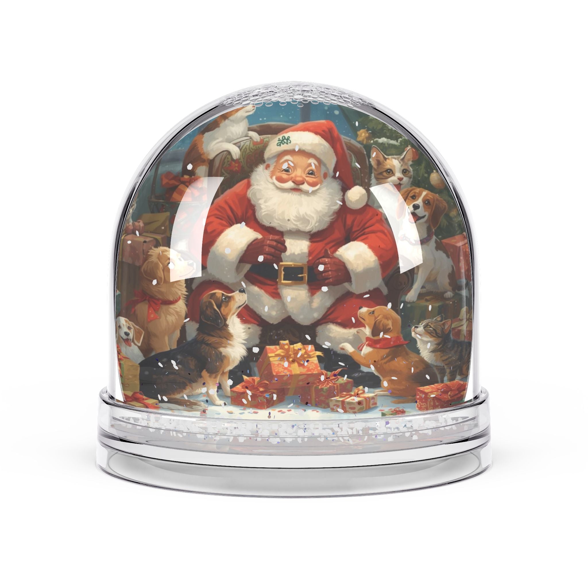 Weihnachts-Schneekugel mit Weihnachtsmann