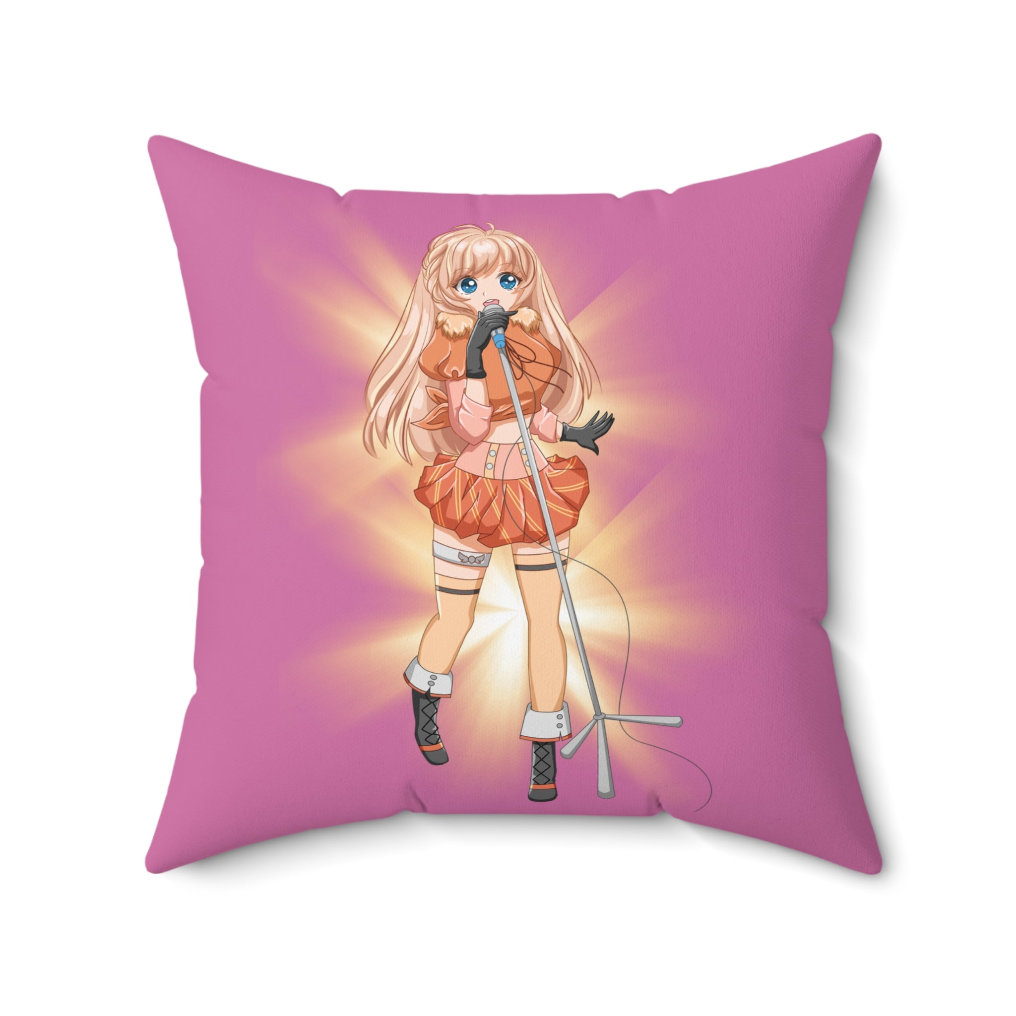 Anime Sängerin Kissen - Kräftiges Dekor für unsere Fans pink