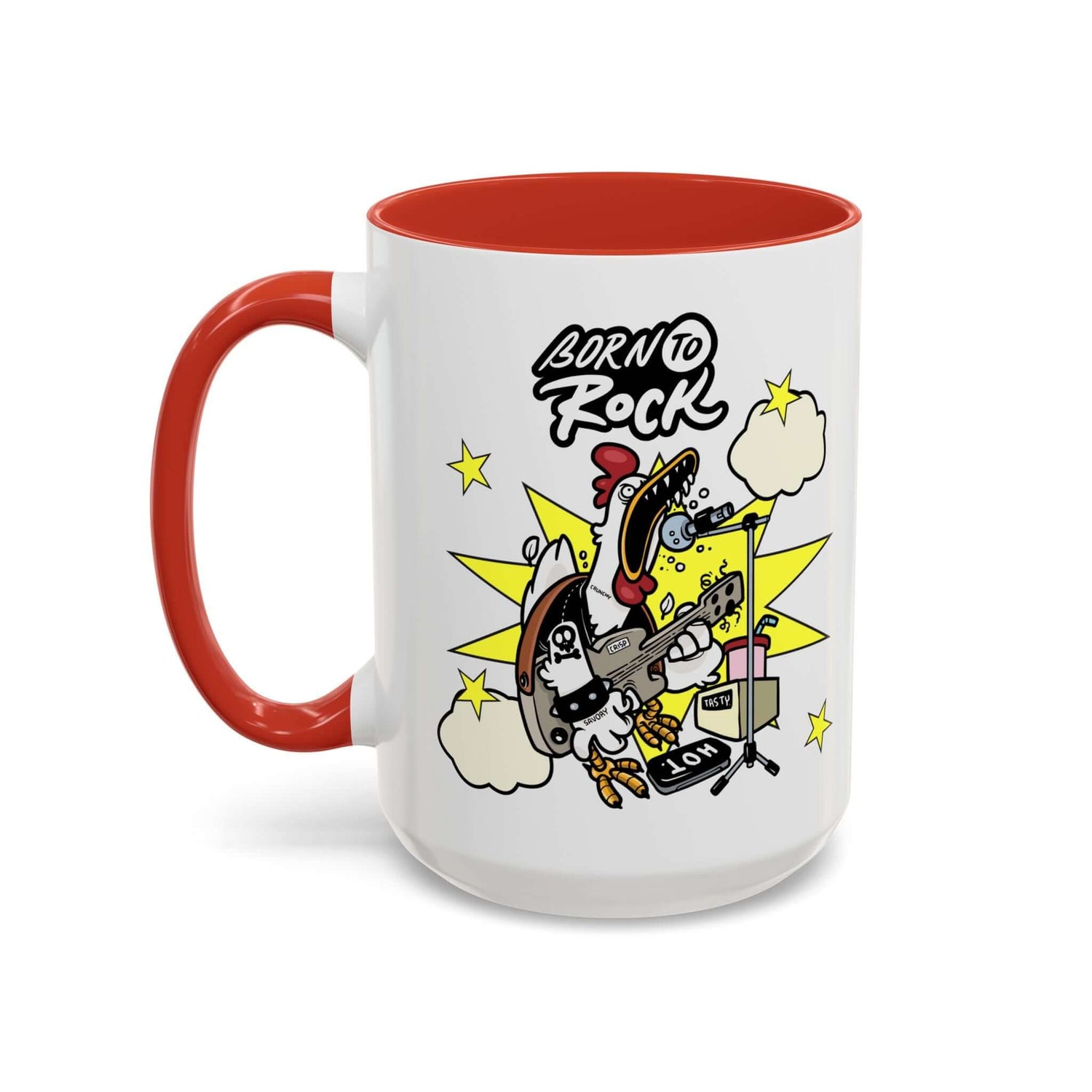 Details für Kaffeetasse - mit Gitarren Cartoon Akzent 