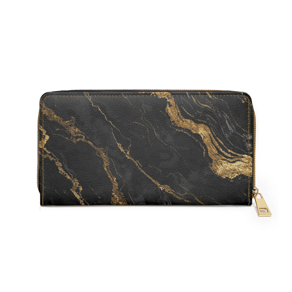 Elegantes Marmor-Reißverschluss-Portemonnaie, stylischer Organizer