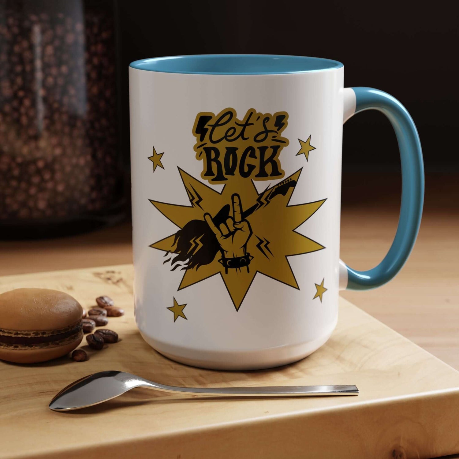 Details für Kaffeetasse – Design Rockmotiv 