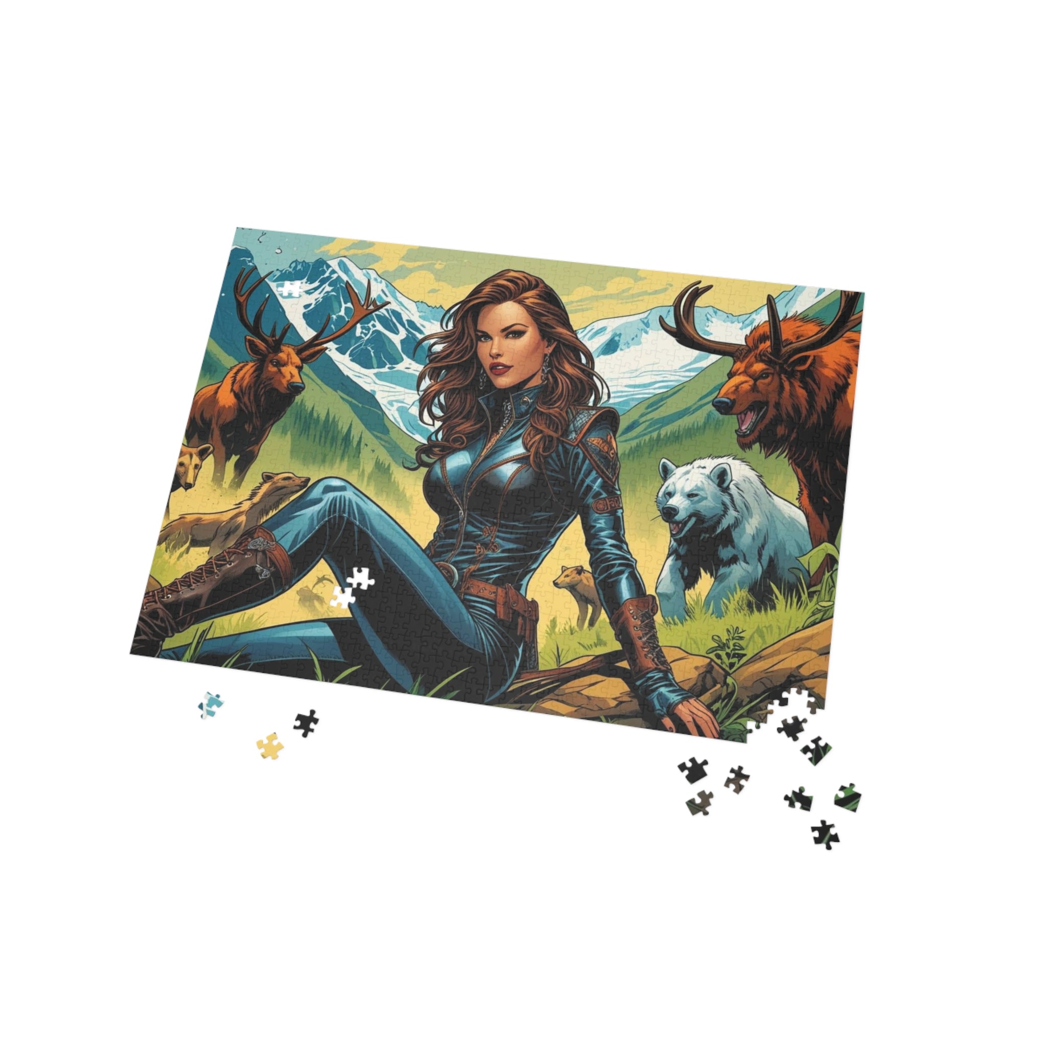 Abenteuer-Puzzle Naturszene mit wilden Tieren 1000 Teile