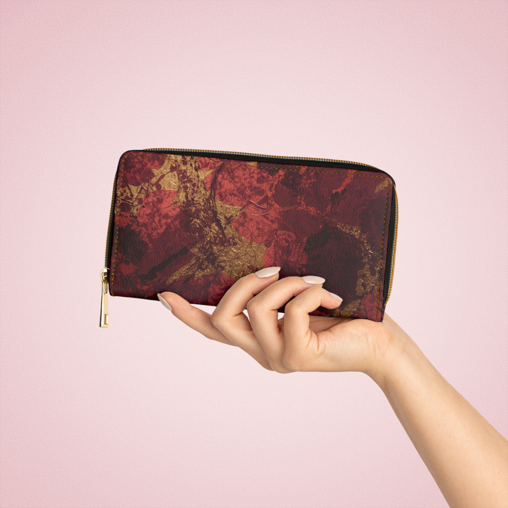 Stilvolles Reißverschluss-Portemonnaie für jeden Anlass, elegante Geldbörse, Damen-Accessoire,