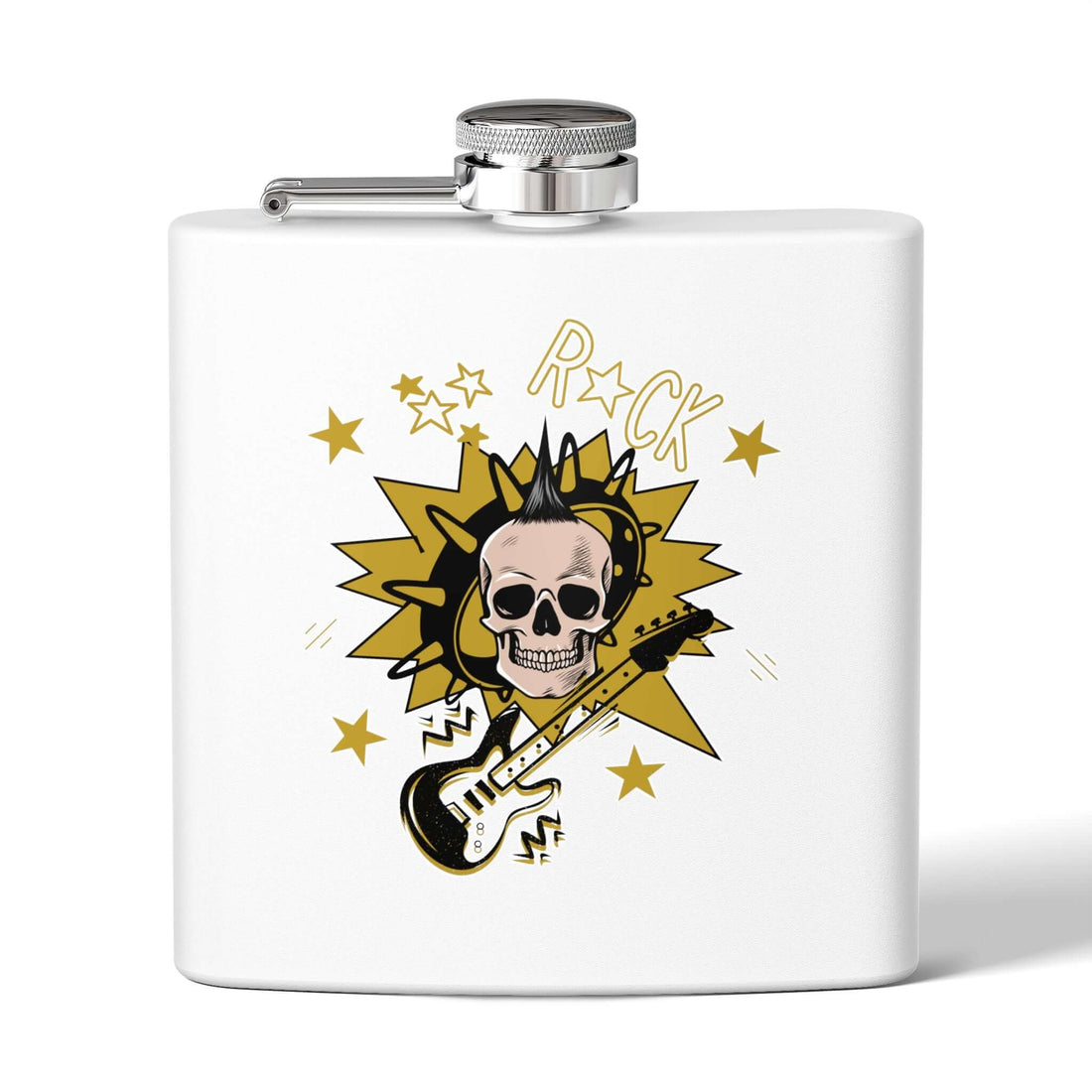 Rockstar Edelstahl-Flachmann Geschenk für Musikliebhaber - Design-Familientruhe