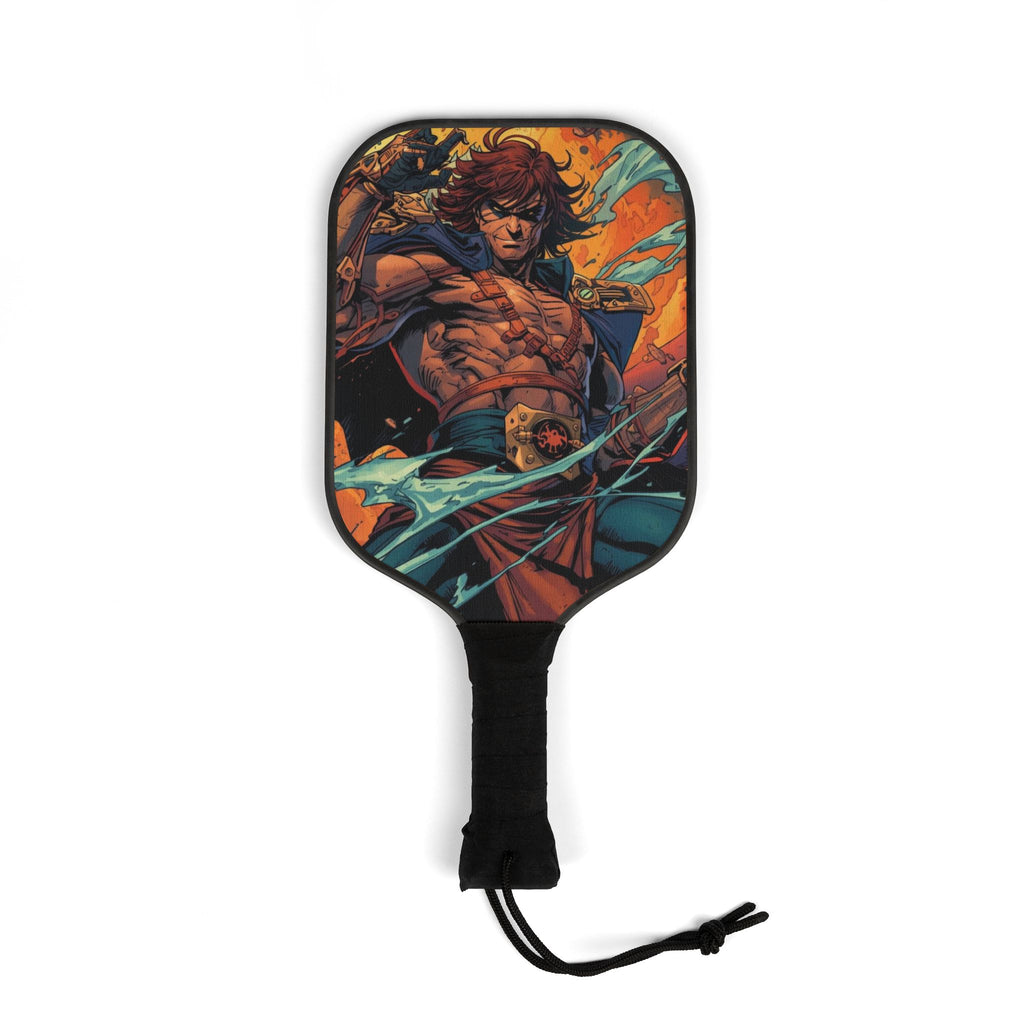 Pickleball-Schlägerset mit künstlerischem Design einer