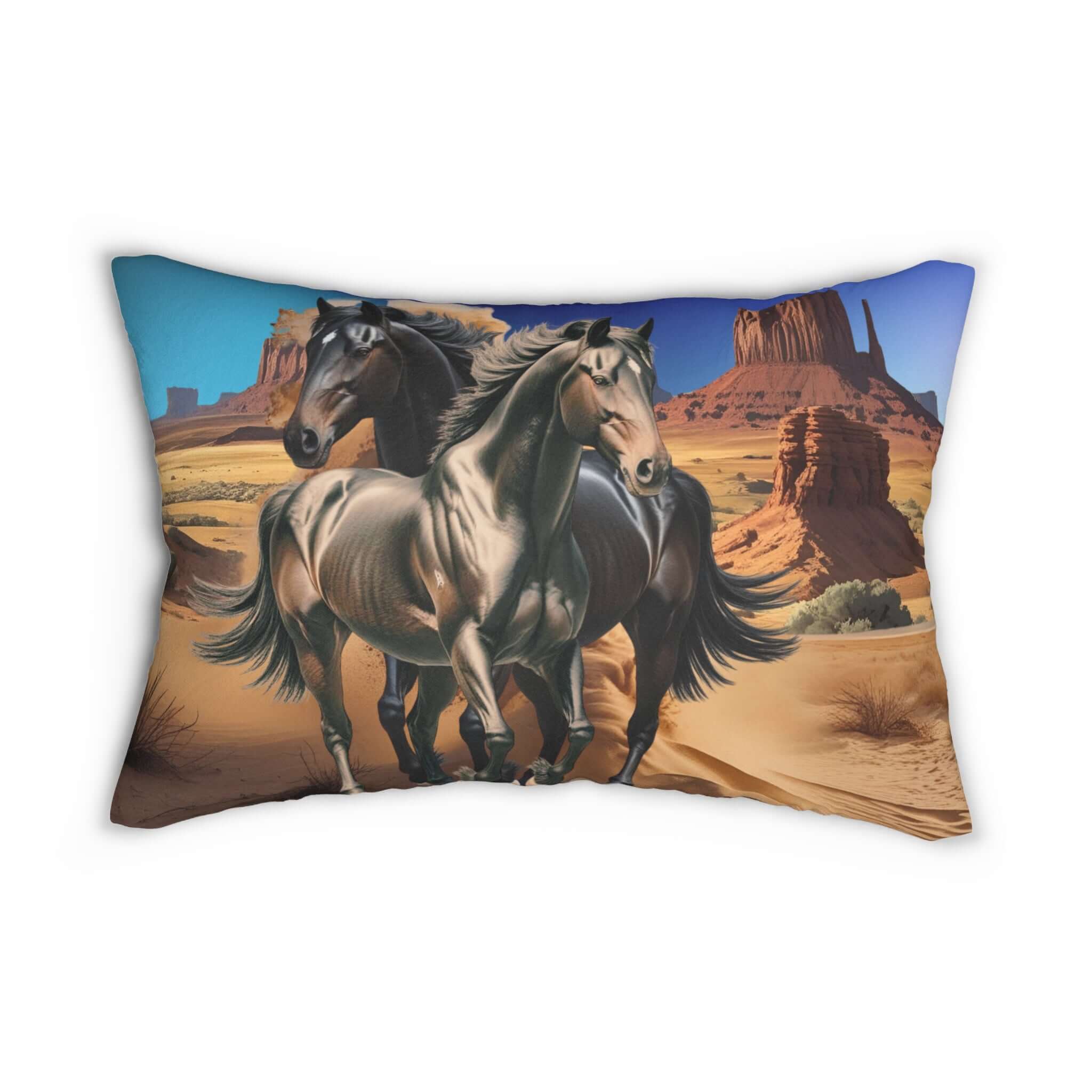 Details für Lendenkissen Wild Mustang Design 