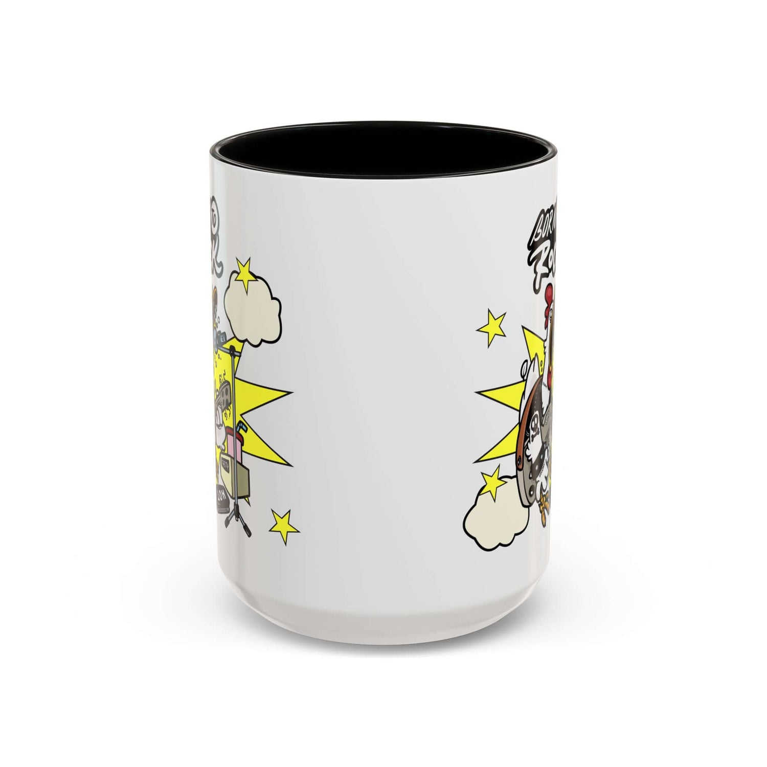 Details für Kaffeetasse - mit Gitarren Cartoon Akzent 