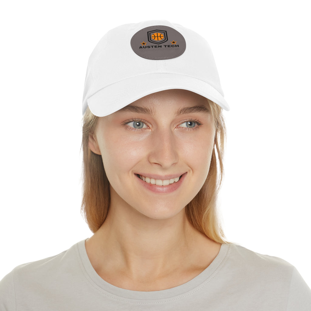 Dad Hat mit Lederpatch rund  mehrfarbig