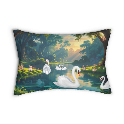 Details für Lendenkissen – Dekoratives Schwanensee 