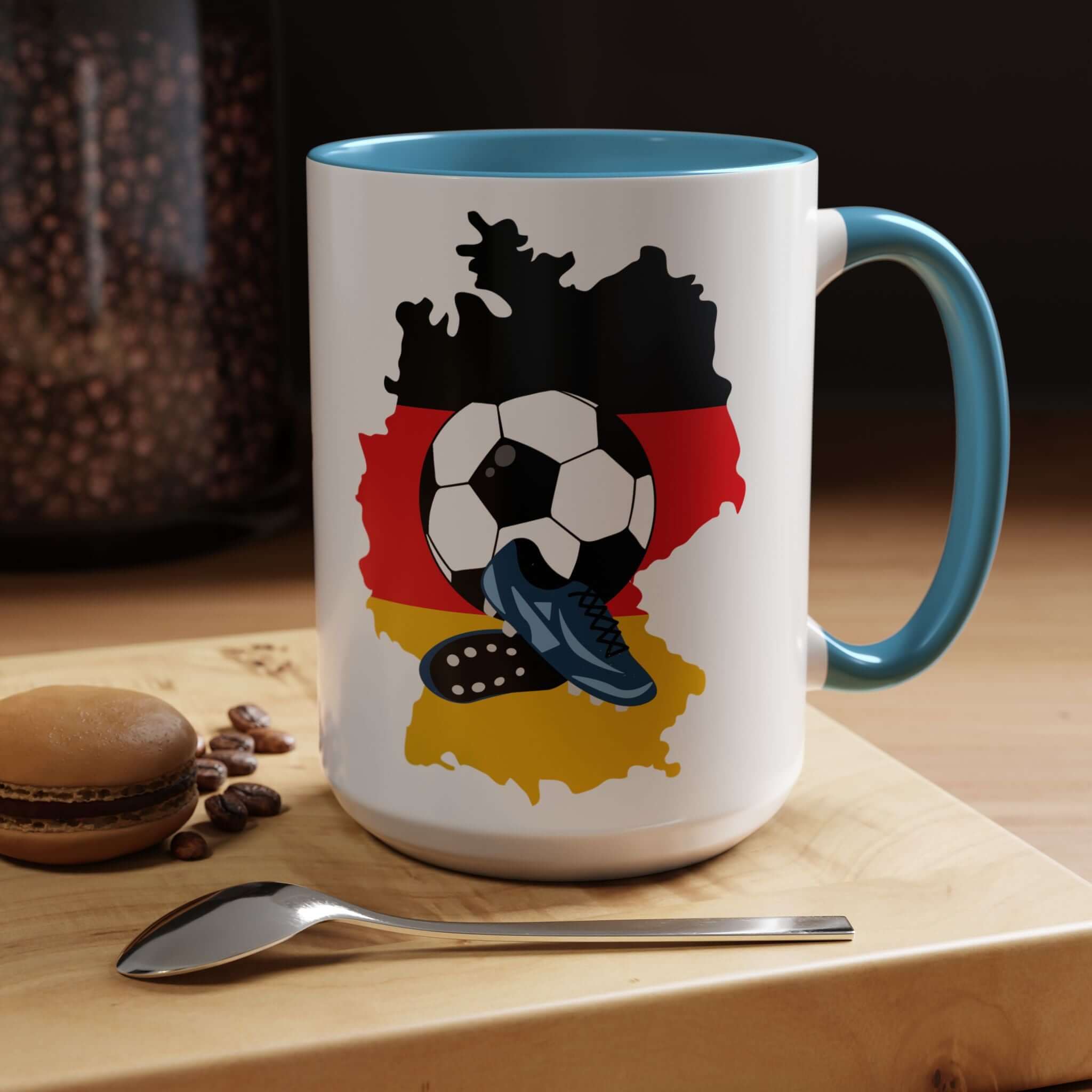 Details für Kaffeetasse Deutschland – Fußballmotiv