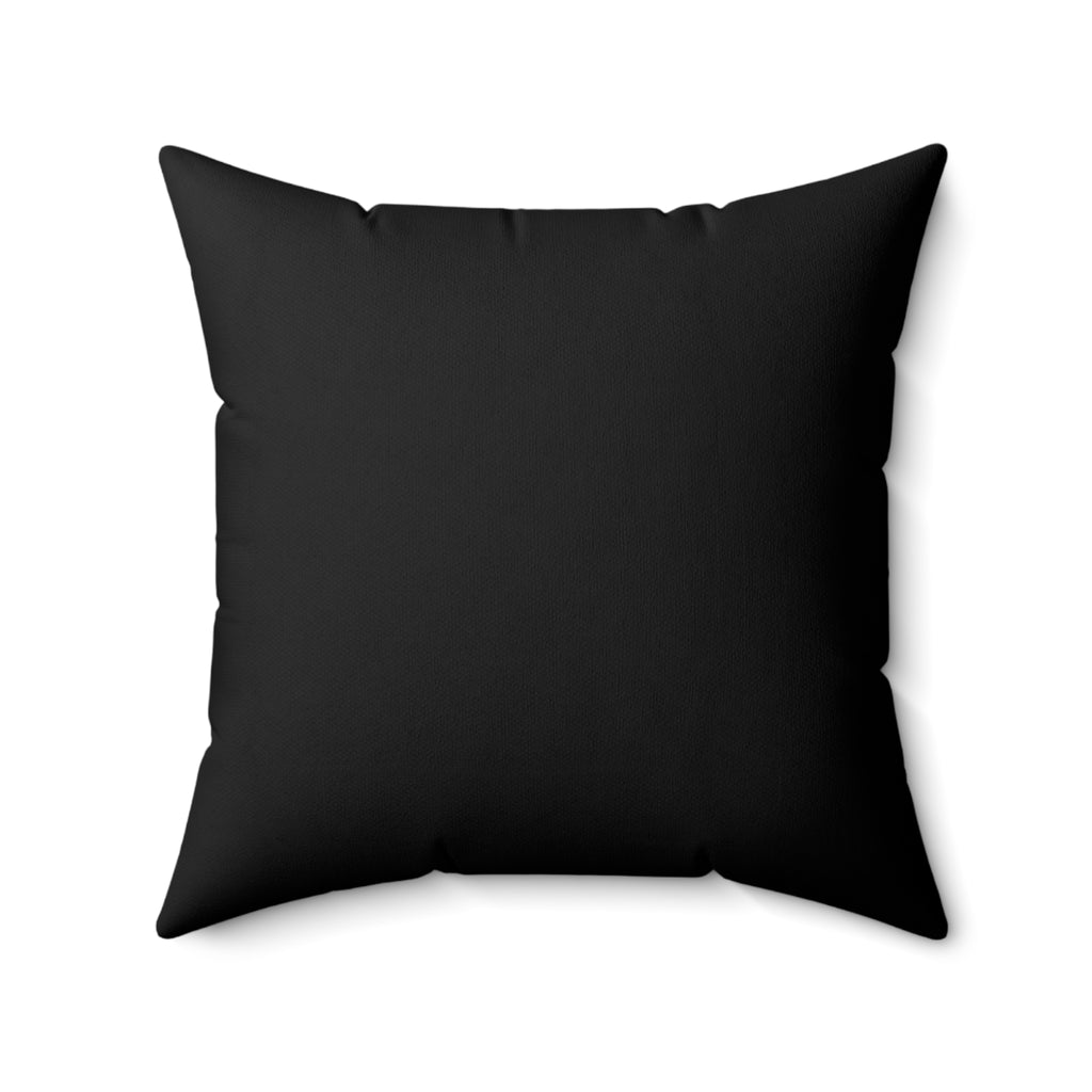 Kuscheliges Strickkissen, Weiches Wohndekor, Strickgeschenk Rückseite Schwarz
