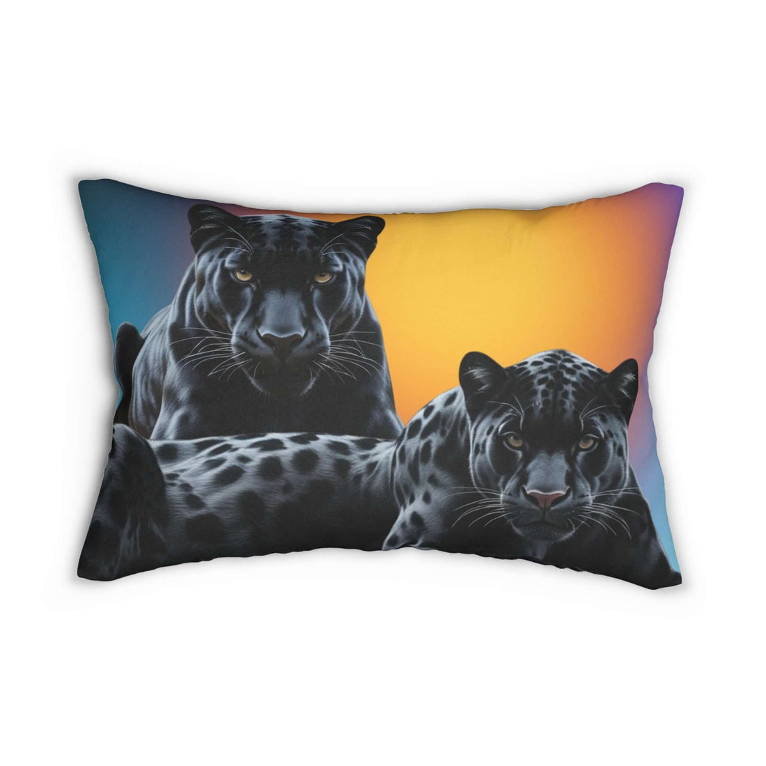  Details für Lendenkissen -Schwarzes Panther Duo 