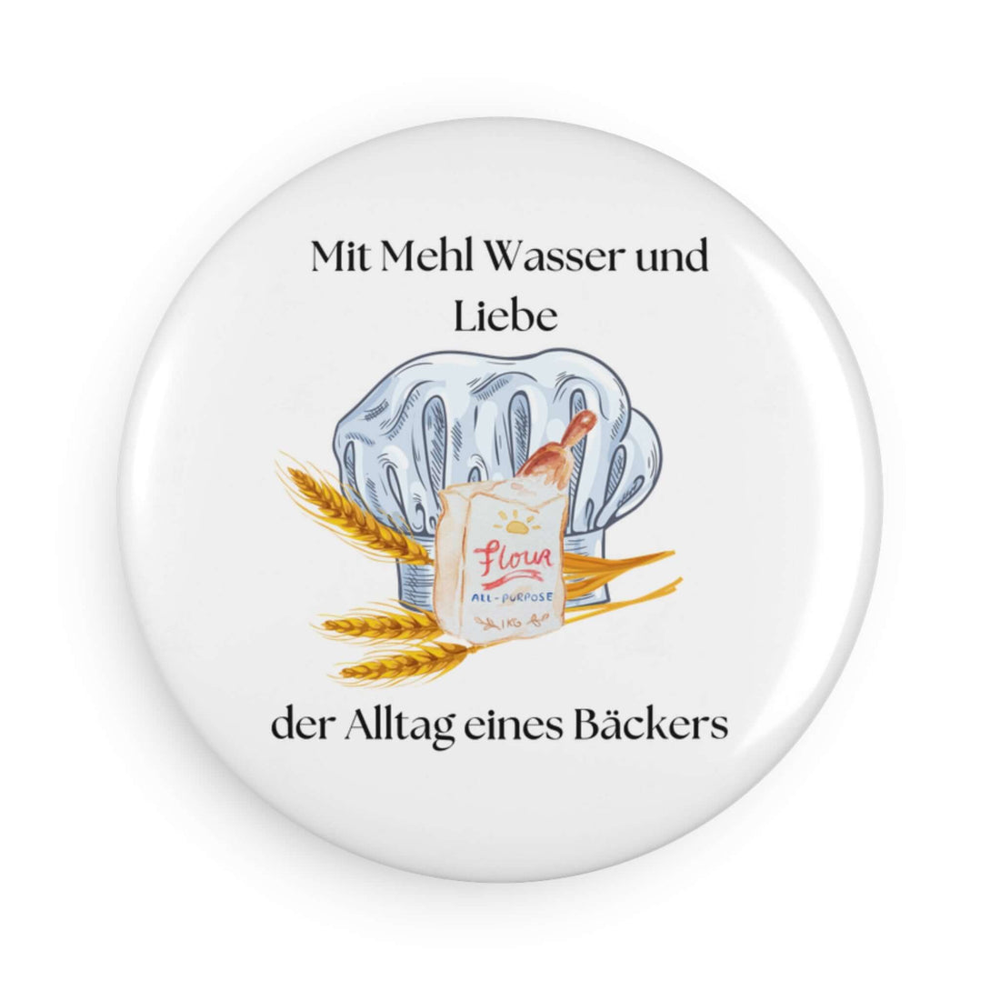 Details für Runder Button-Magnet Als Geschenk 