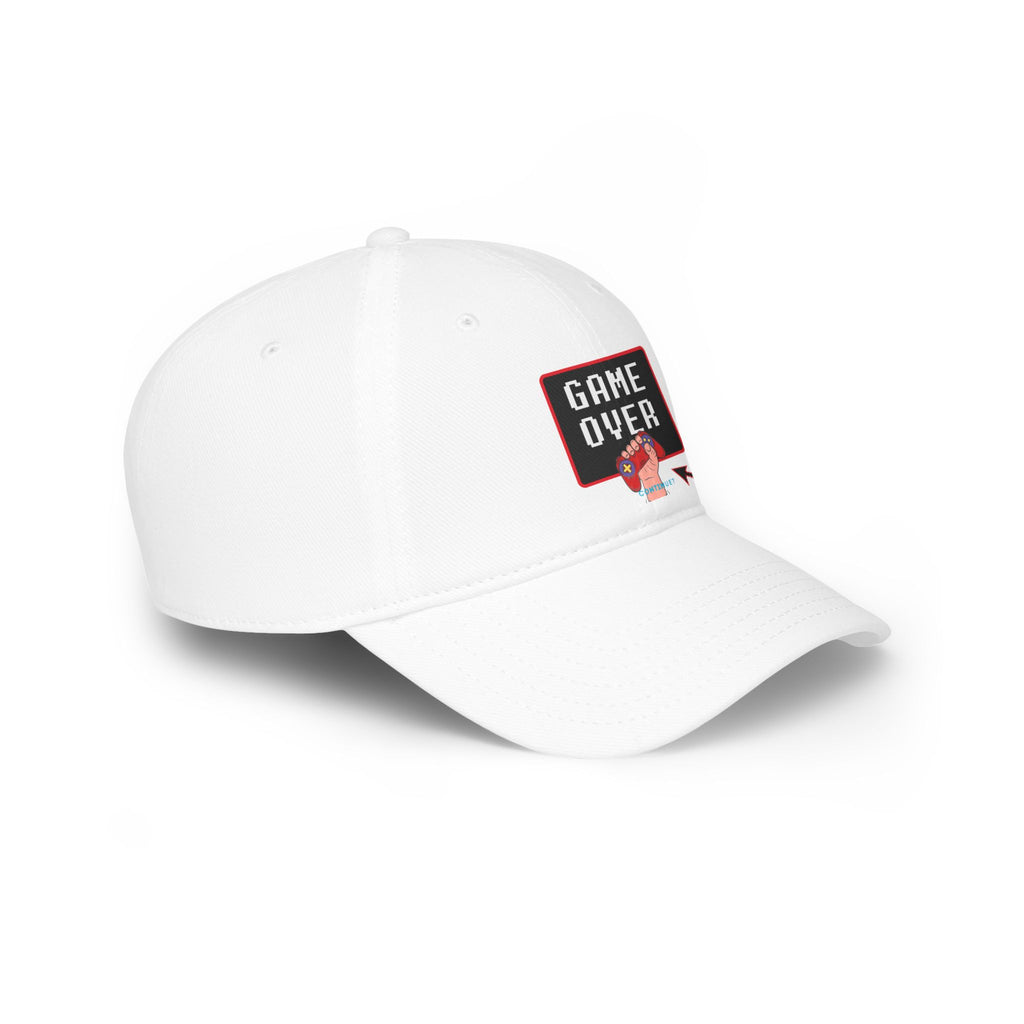 Low Profile Baseballcap  für Game in  Weiß