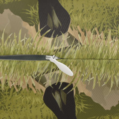 Details für Lendenkissen Schwarzer Hengst  Motiv Reißverschluss