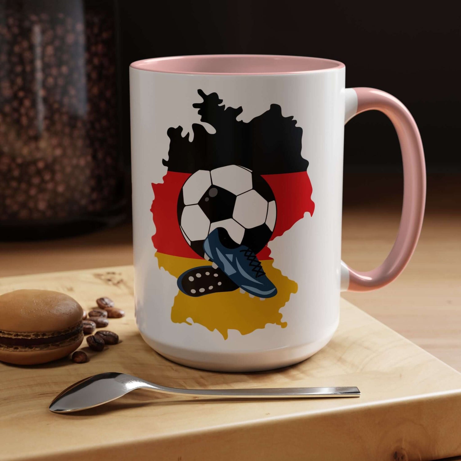 Details für Kaffeetasse Deutschland – Fußballmotiv