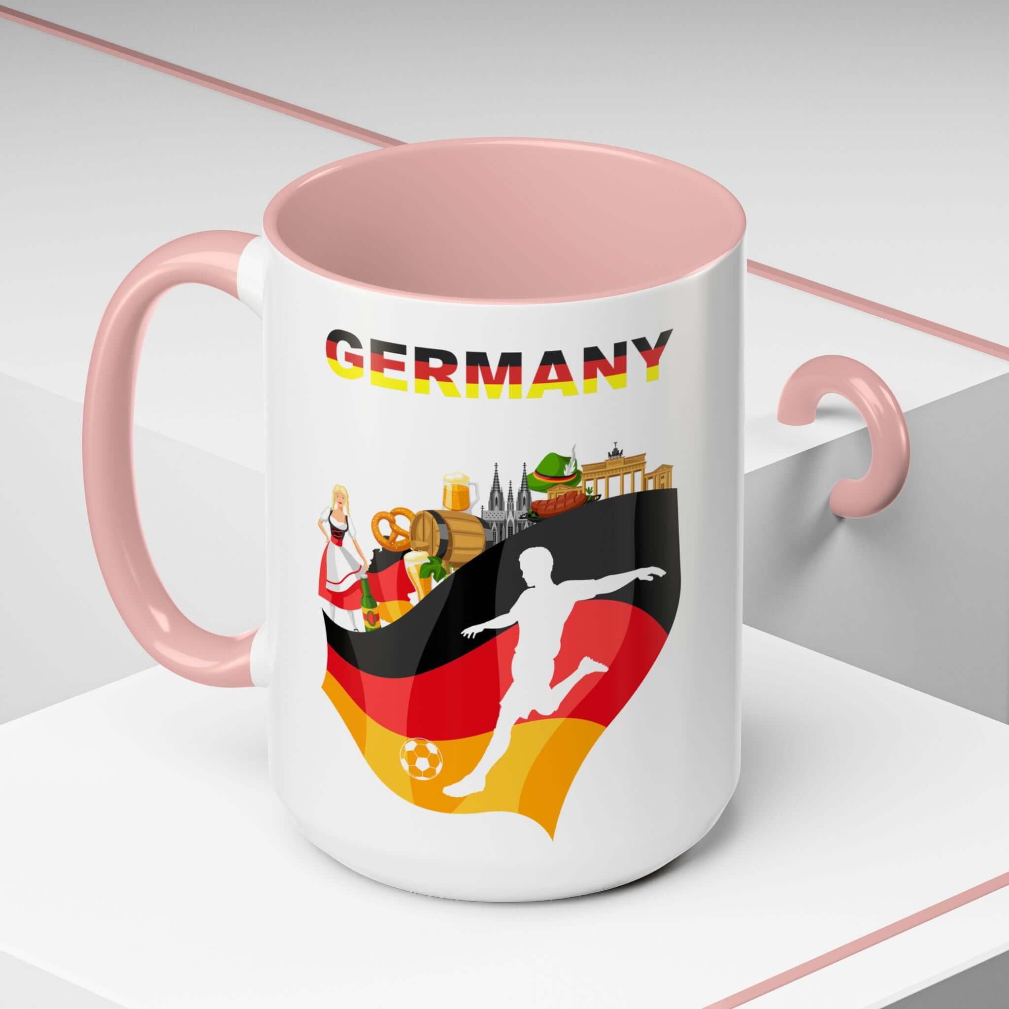 Details für Kaffeetasse mit deutscher Fußballflagge 