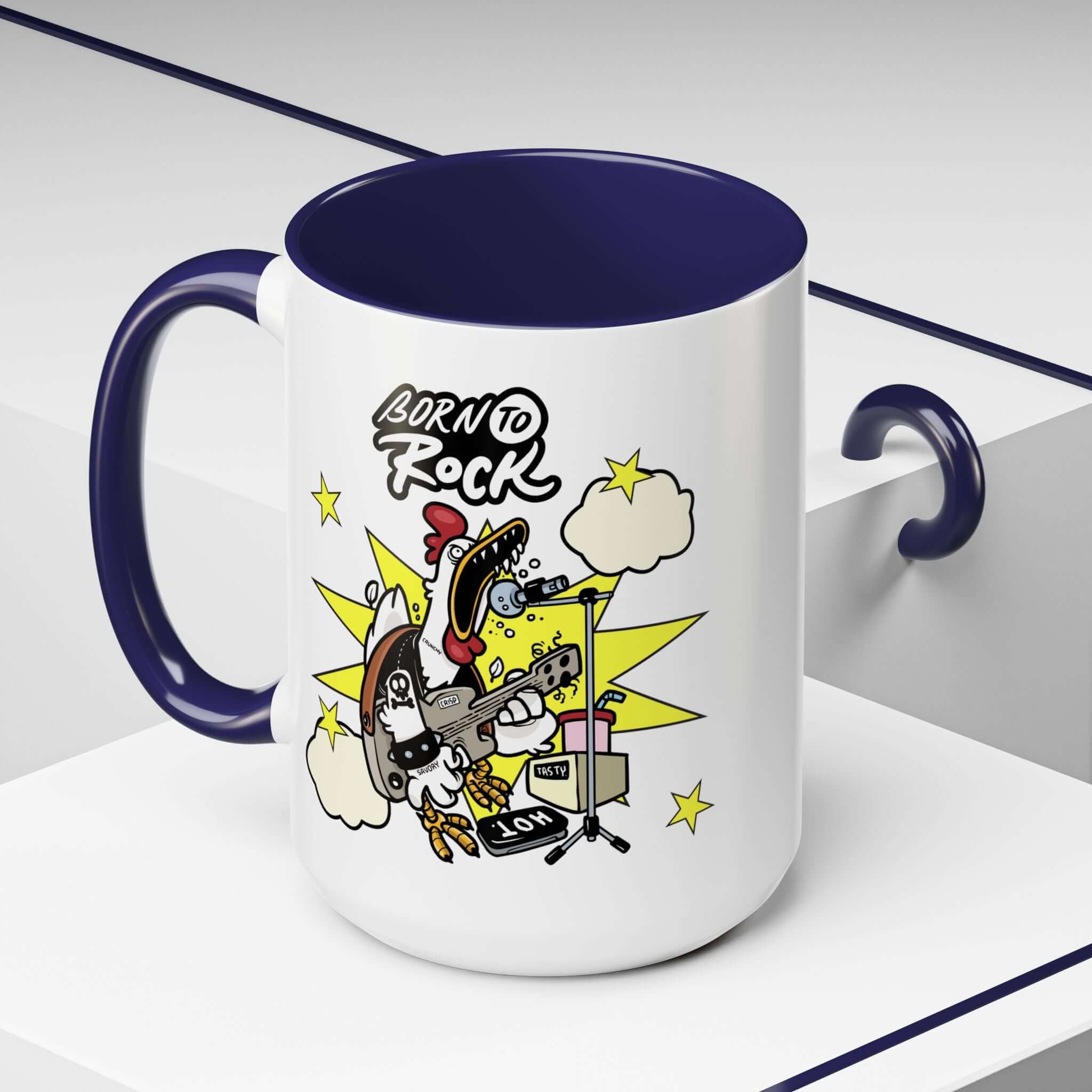 Details für Kaffeetasse - mit Gitarren Cartoon Akzent 