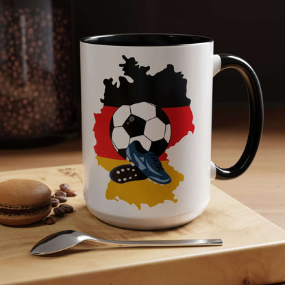 Details für Kaffeetasse Deutschland – Fußballmotiv