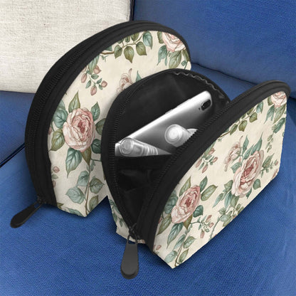 Stylish floral Aufbewahrungsbeutel-Set (2 Stück) with dual sizes and spacious design, featuring a single-sided sublimation print on polyester.
