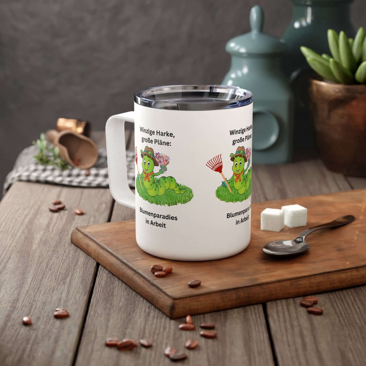 Details für Isolierte Kaffeetasse –Gartenliebhaber Geschenk