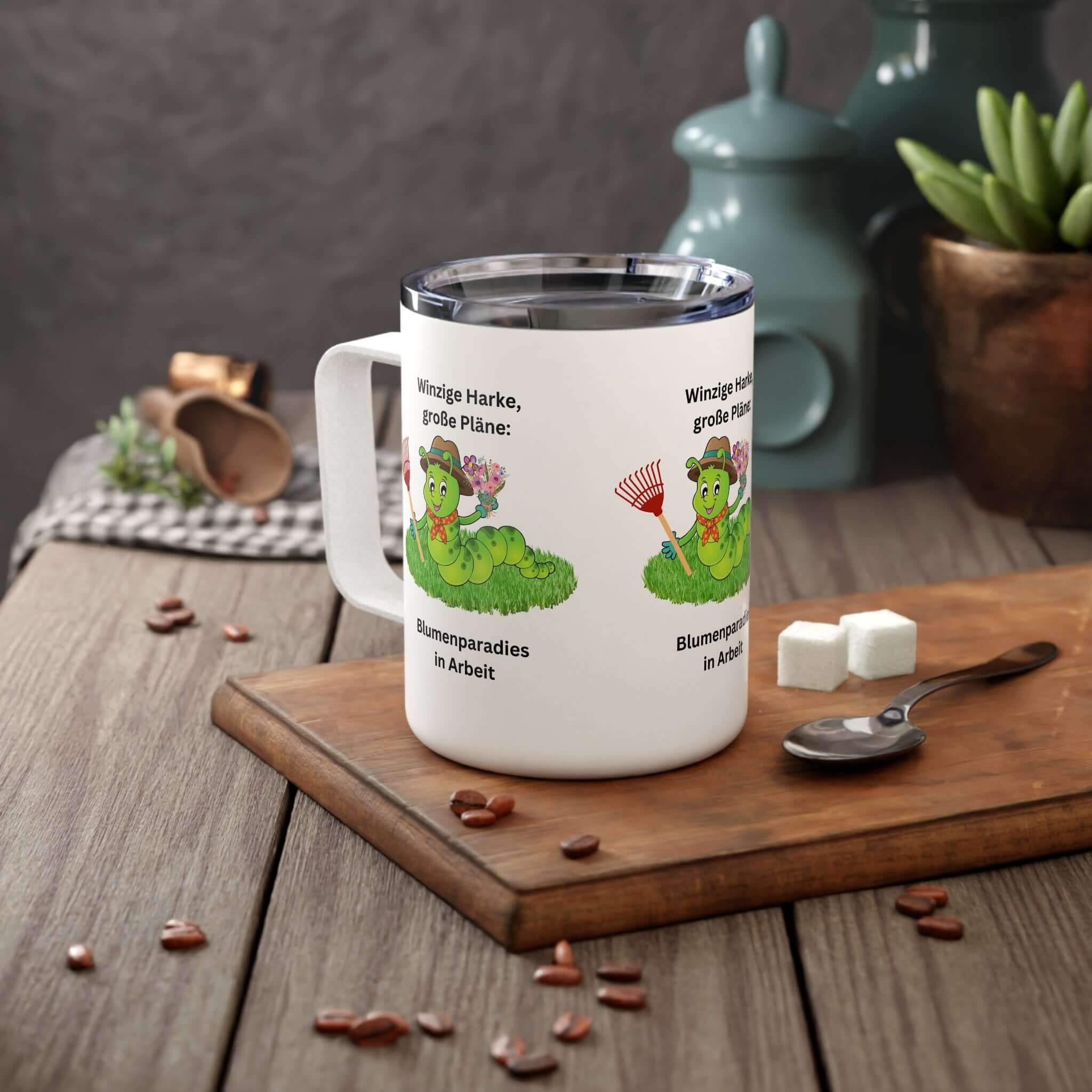 Details für Isolierte Kaffeetasse –Gartenliebhaber Geschenk