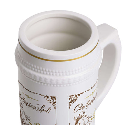 Bierkrug – Vintage mit coolem Spruch Ein Bierkrug ist nicht nur ein Gefäß, sondern ein Statement. Unser Vintage-Design bringt den Charme vergangener Zeiten zurück – kombiniert mit einem Spruch, der für Gesprächsstoff sorgt:  „Hopfen, Malz &amp; gute Laune!“  