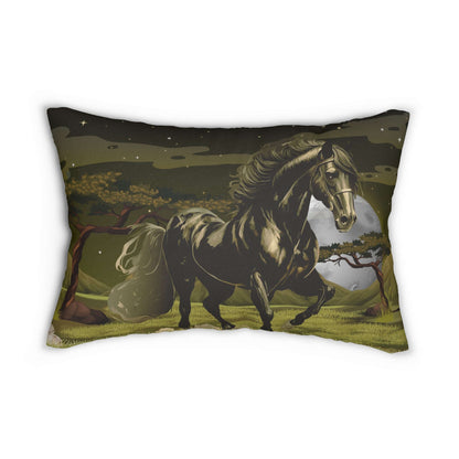 Details für Lendenkissen Schwarzer Hengst Motiv