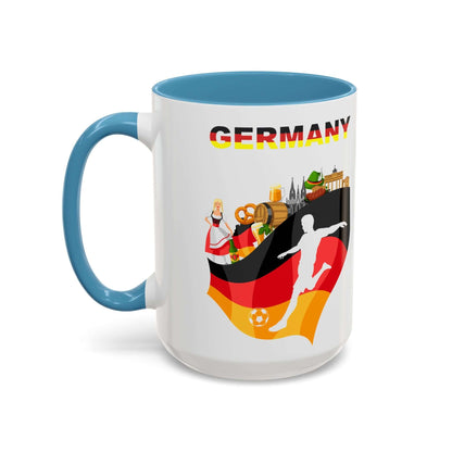 Details für Kaffeetasse mit deutscher Fußballflagge 