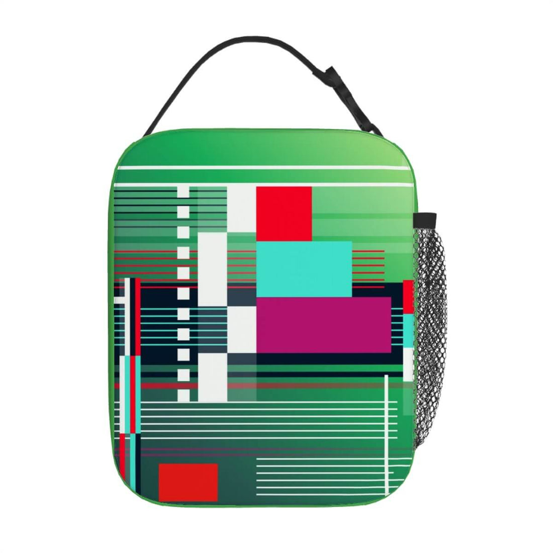 Lunchtasche mit ein schönes Design, tragbare Reise-Kosmetiktasche in Oxford-Stoff mit modernem Print, sublimationsbedruckt, 8"x4"x10"