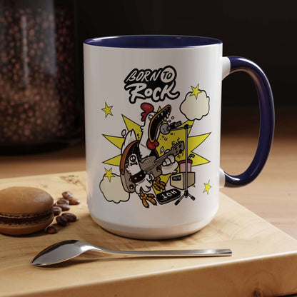 Details für Kaffeetasse - mit Gitarren Cartoon Akzent 
