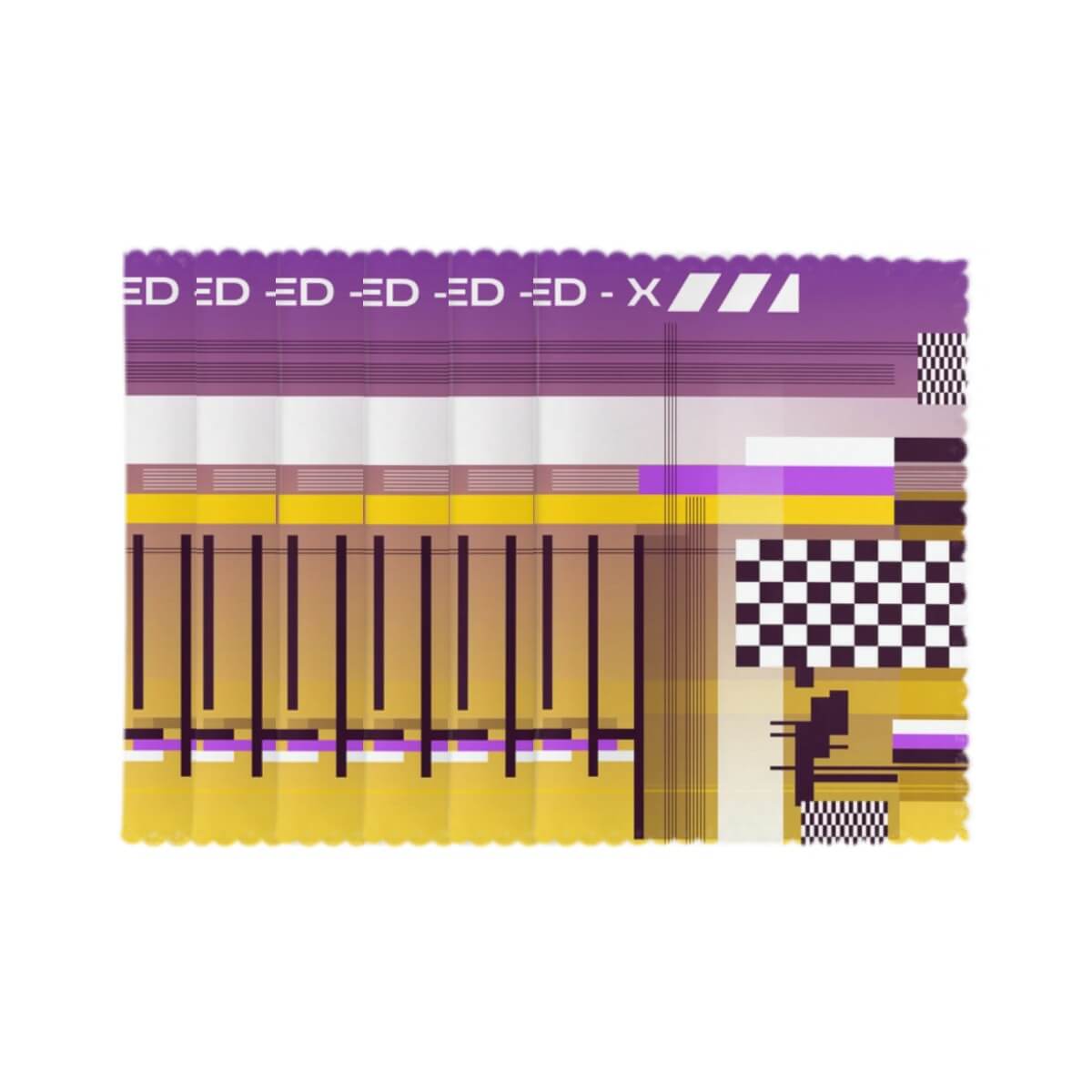 Hitzebeständige Tischsets, 6 Stück, bedruckt mit modernem Muster, 18x12 Zoll, Polyester, sublimationsgedruckt, hitzebeständig und strapazierfähig