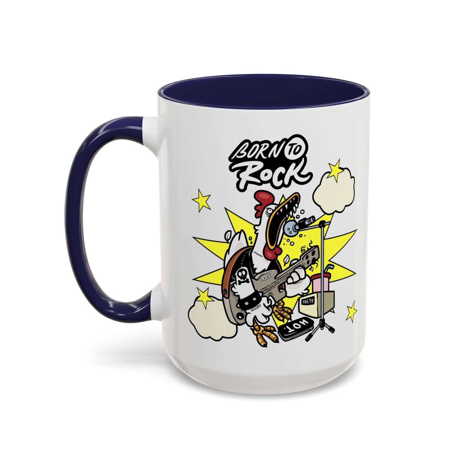 Details für Kaffeetasse - mit Gitarren Cartoon Akzent 