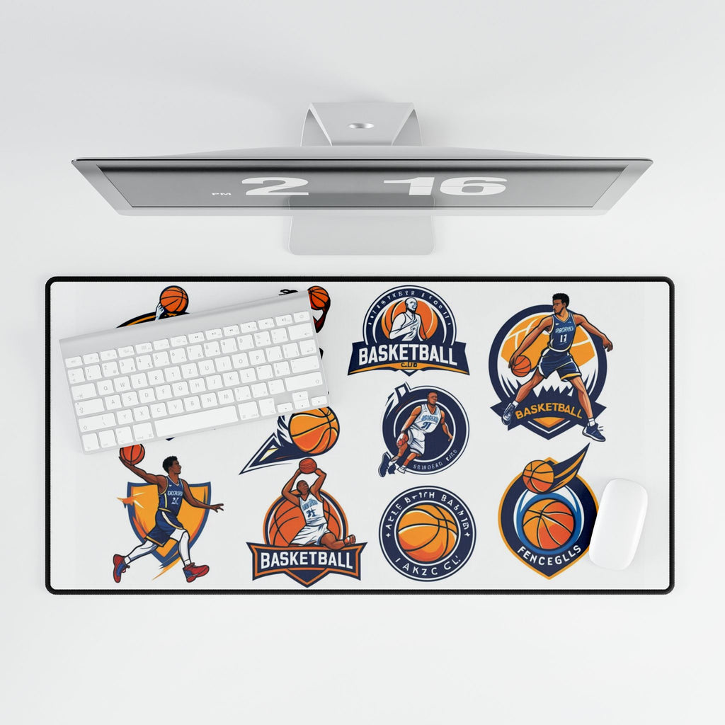 Basketball Schreibtischmatten - Geschenk für Sportliebhaber, Gaming-Matte oben Ansicht