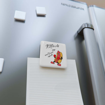 Details für Quadratischer Porzellanmagnet 