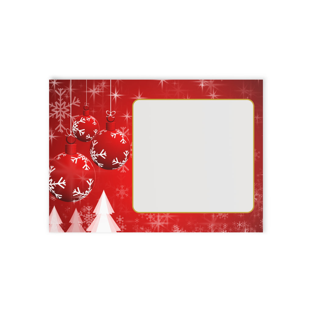 Festliche Weihnachtskarten, zweiseitige Weihnachtsgrußkarten Rückseite