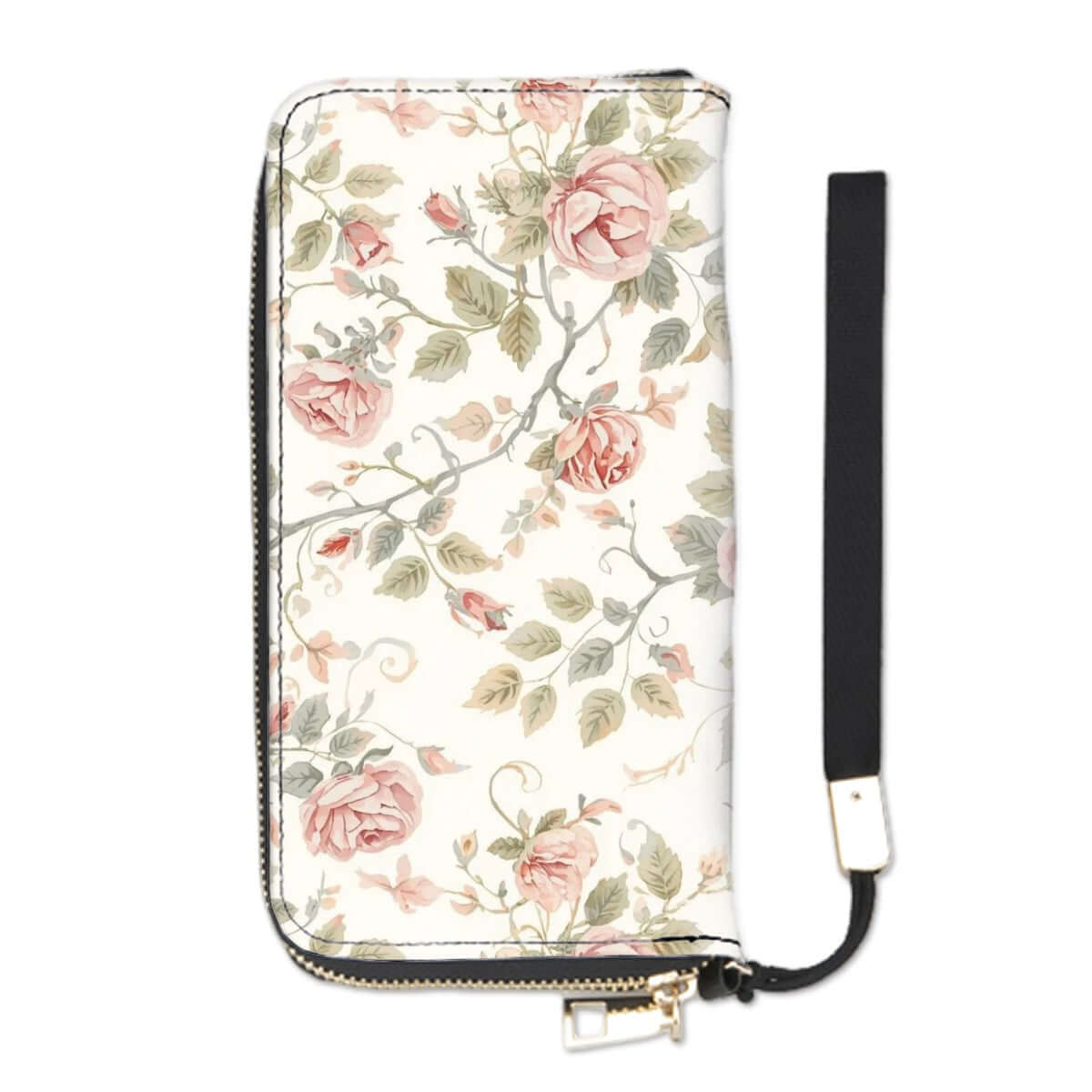 Clutch-Geldbörse für Damen - Stilvolle PU-Wallets mit blumigem Design, doppelseitigem UV-Druck, vielseitig und modisch