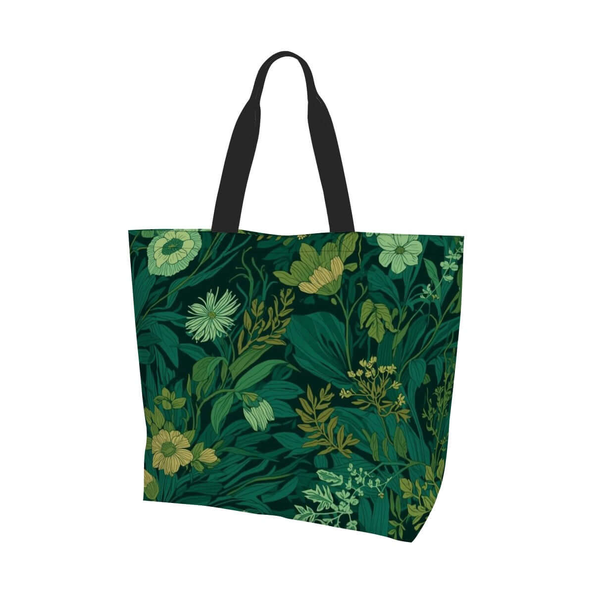 Große Schultertasche für Damen mit floralem Design, aus langlebigem Polyester, wasserabweisend, ideales Accessoire für unterwegs.