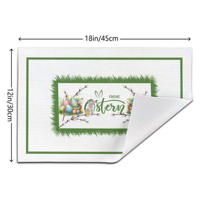 Tischset aus gewebtem PVC, 18x12 Zoll, einseitiges Design, Kratz- und fleckenresistent, Details für Tischset aus gewebtem PVC ansehen.