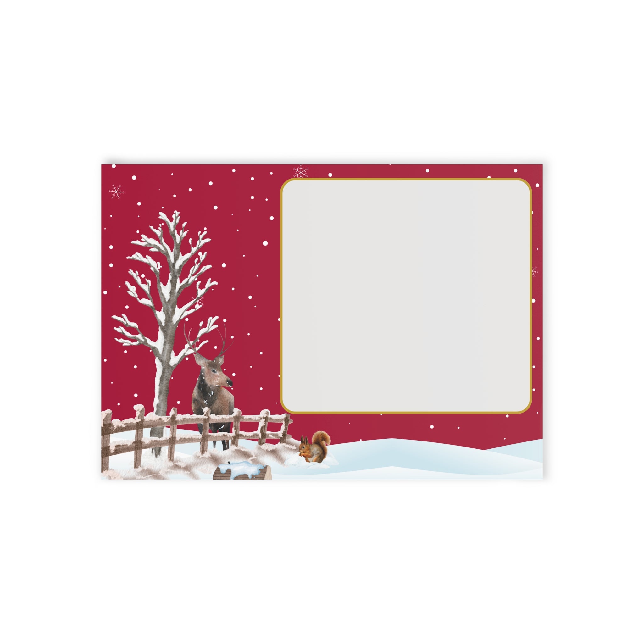 Vintage Weihnachtskarten, Zweiseitige Weihnachtsgrüße Rückseite