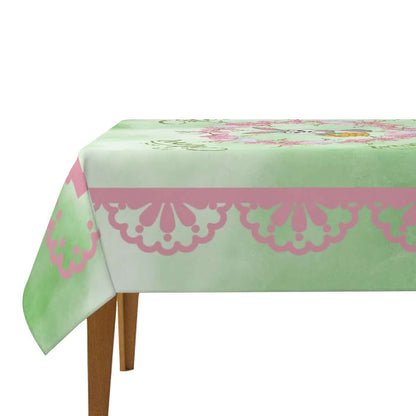 Quadratische Tischdecke Ostermotiv aus Polyester, 54x54 oder 60x60, einseitiger Sublimationsdruck, wasserdicht und waschbar