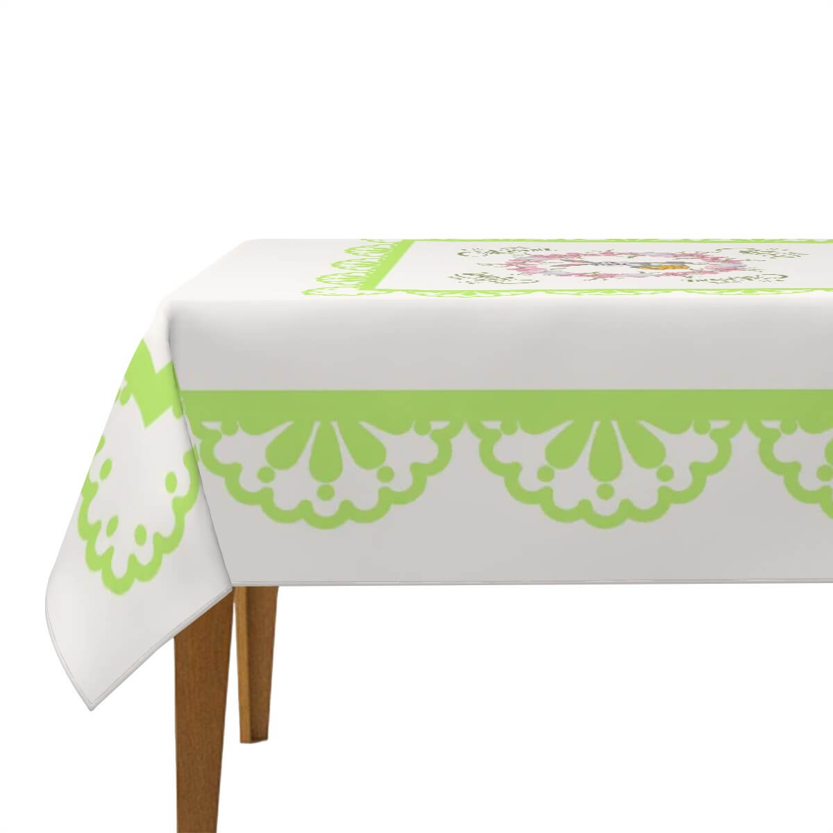 Quadratische Tischdecke Ostermotiv, 54x54 Zoll, Polyester, sublimierter Druck, wasserabweisend, ideal für Ostern