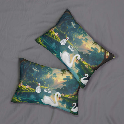 Details für Lendenkissen – Dekoratives Schwanensee 