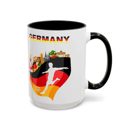 Details für Kaffeetasse mit deutscher Fußballflagge 