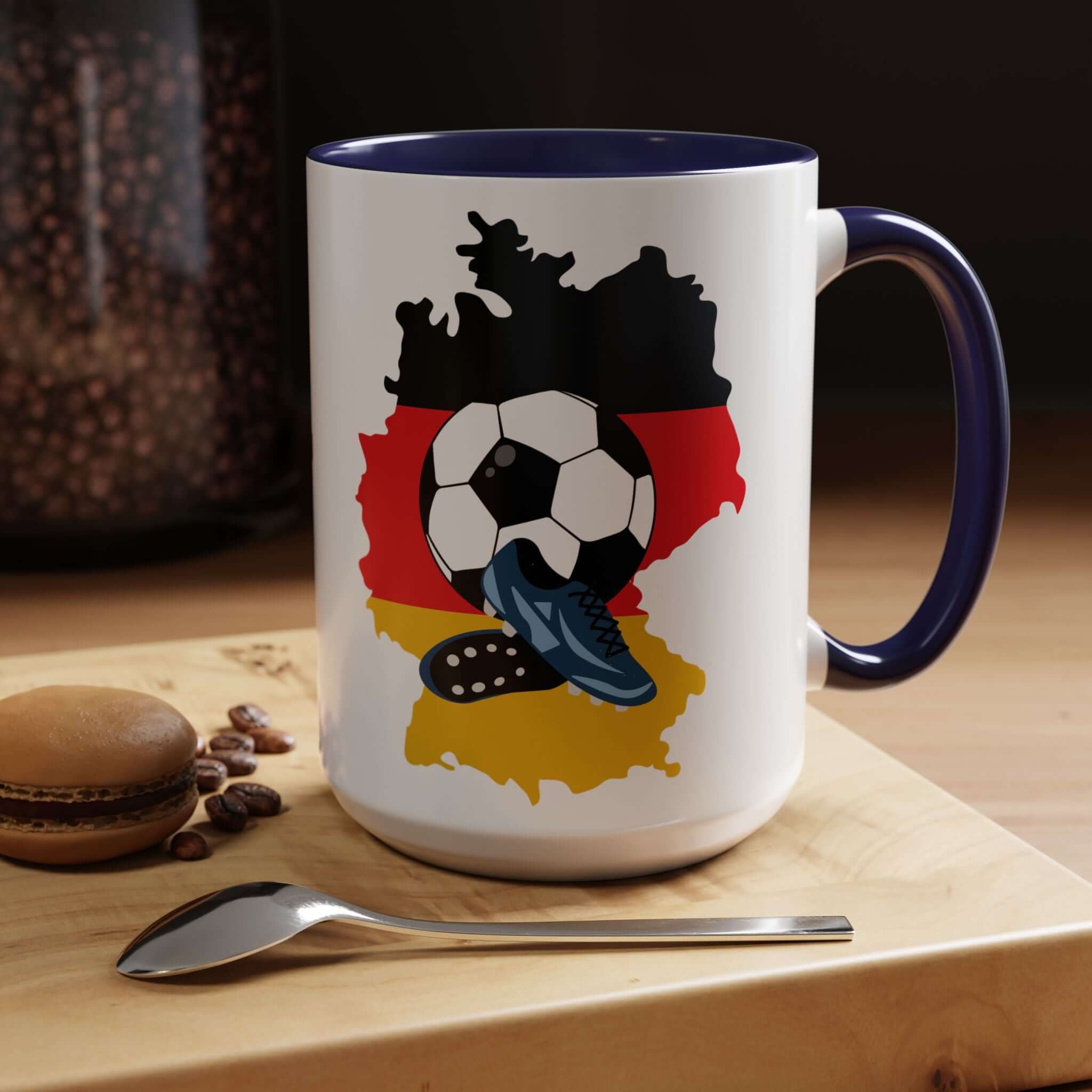 Details für Kaffeetasse Deutschland – Fußballmotiv